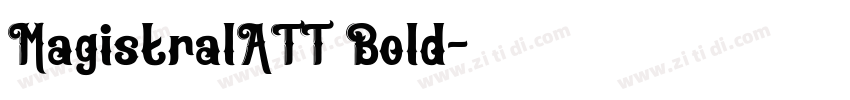 MagistralATT Bold字体转换